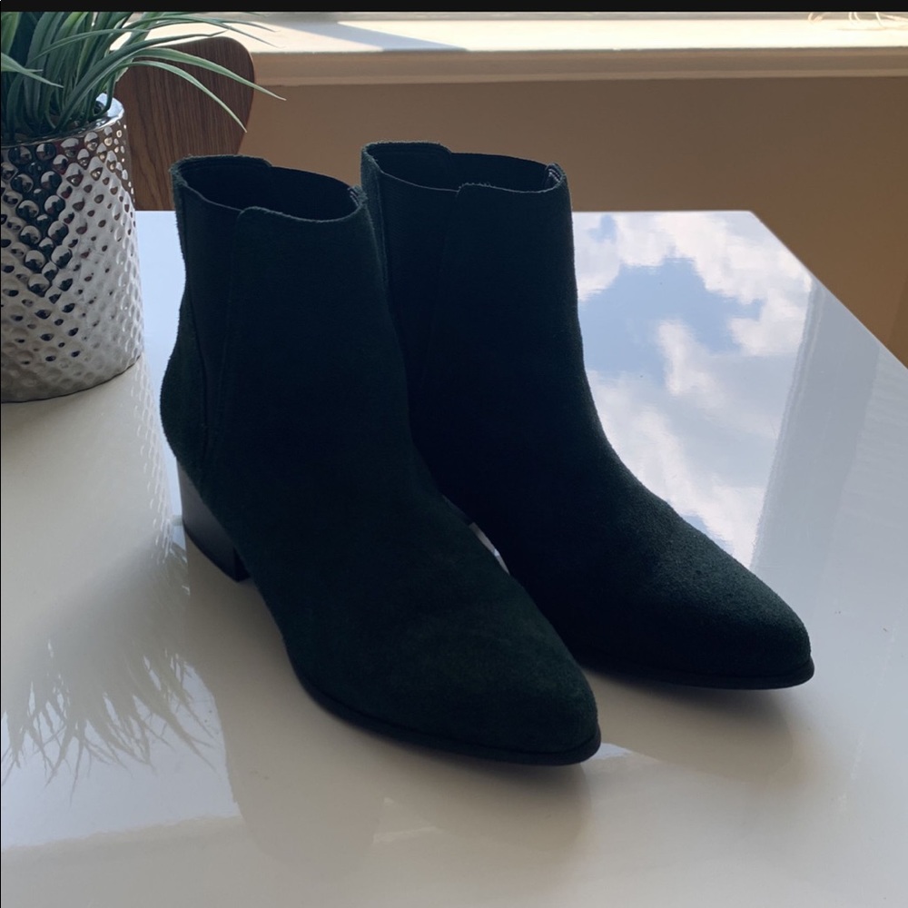 Dark Green Booties